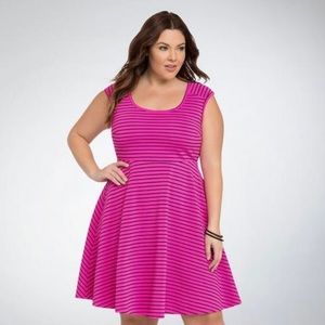Torrid cross back skater dress